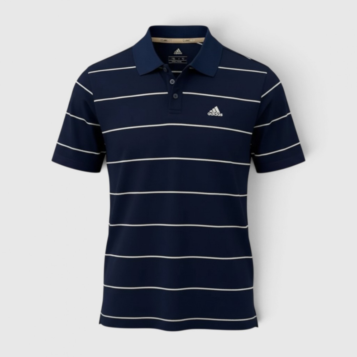 Adidas Ανδρικό Polo Μπλε Ριγέ ClimaLite / Pre-Owned